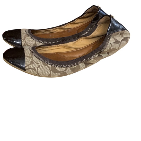 COACH Signature Jacquard Cap-Toe Flats – Women’s Size 9.5 - Picture 3 of 7